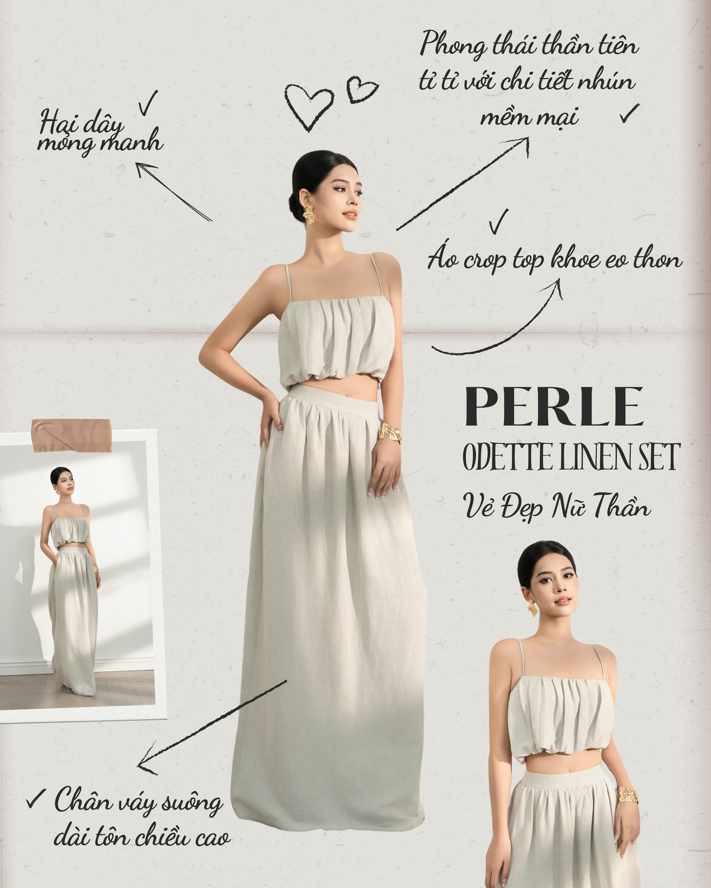 Chân Váy Odette Linen