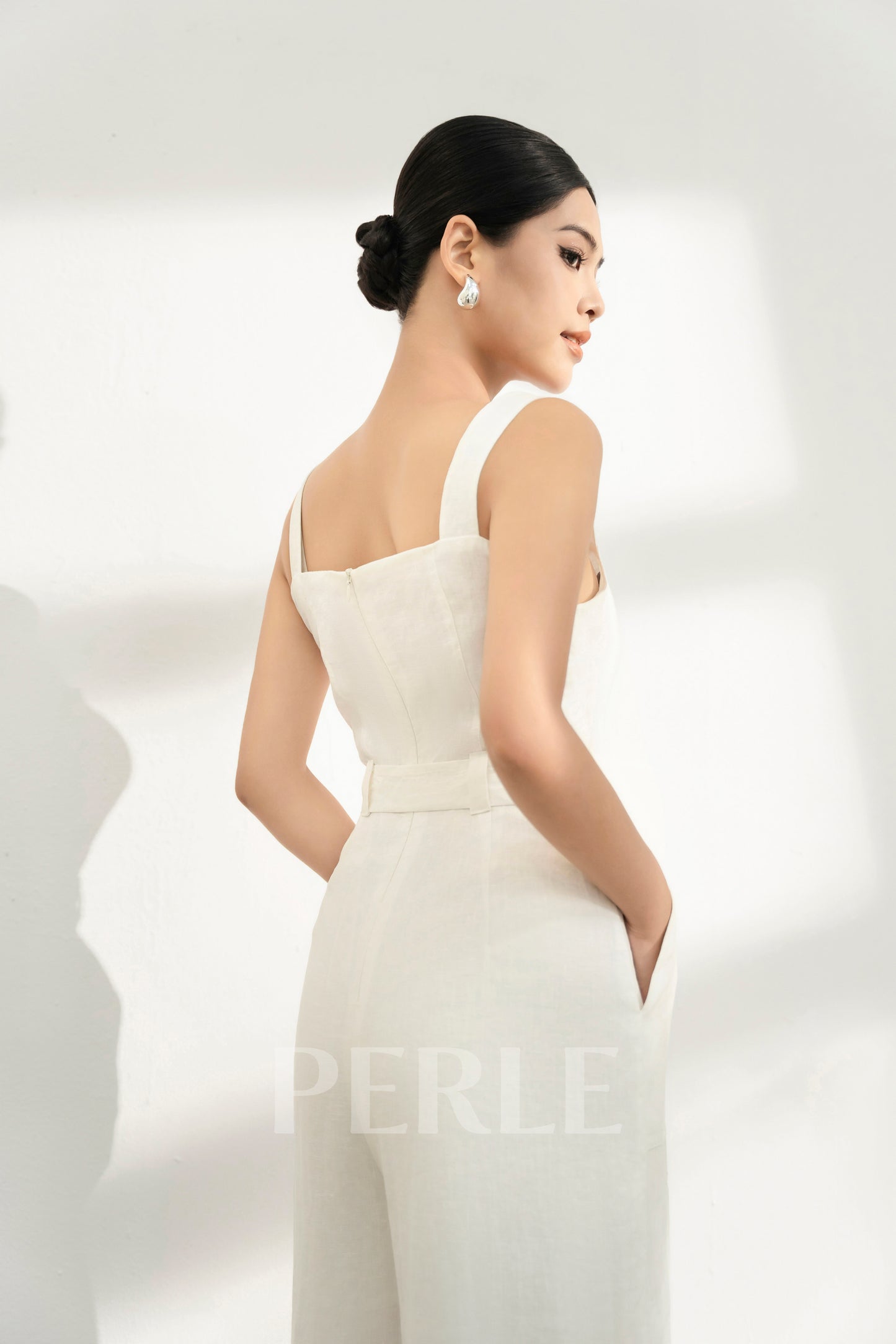 Bộ liền Giselle 100% Linen